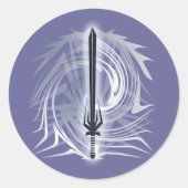 Barbarian Ronde Sticker (Voorkant)