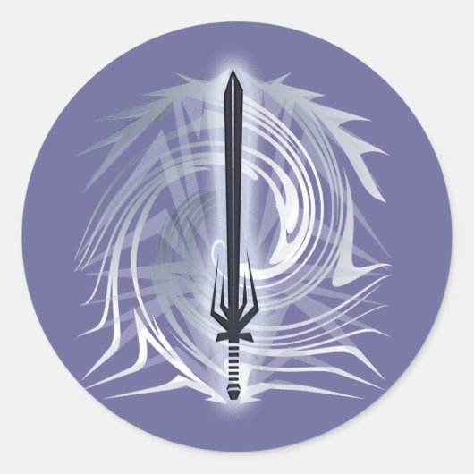 Barbarian Ronde Sticker (Voorkant)