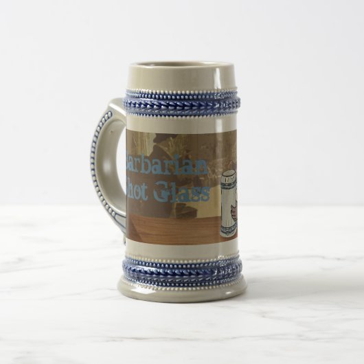 Barbarian Shot Glass Bierpul (Voorkant links)