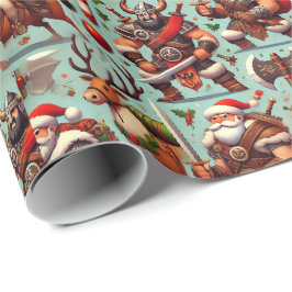 Barbarian-Themed Christmas Wrapping Paper Cadeaupapier