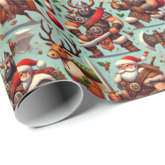 Barbarian-Themed Christmas Wrapping Paper Cadeaupapier