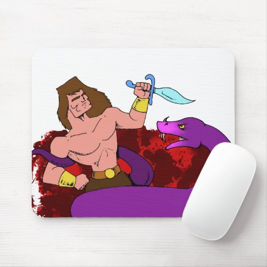 Barbarian versus Snake Muismat (Met muis)