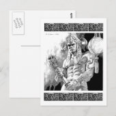 Barbarian Warrior Briefkaart (Voorkant / Achterkant)