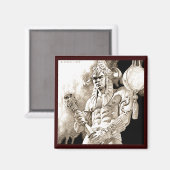 Barbarian Warrior Magnet (Voorkant / Achterkant)