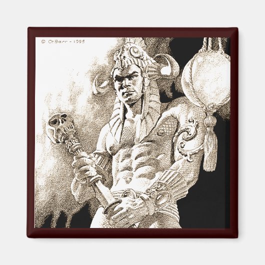 Barbarian Warrior Magnet (Voorkant)