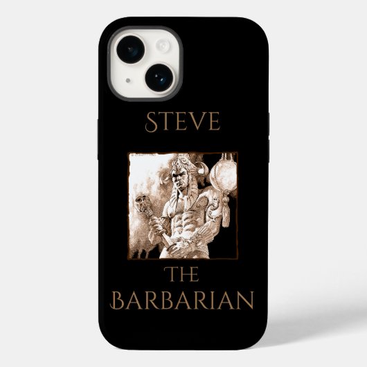 Barbarian Warrior Personalized Case-Mate iPhone Case (Achterkant)
