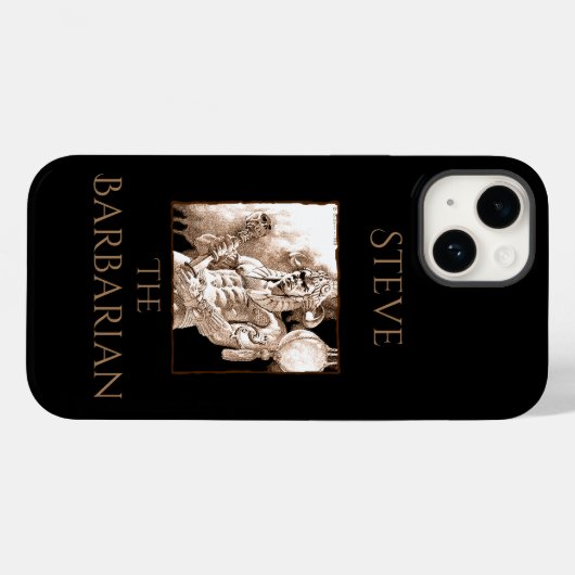 Barbarian Warrior Personalized Case-Mate iPhone Case (Achterkant (horizontaal))