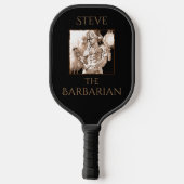 Barbarian Warrior Personalized Pickleball Paddle (Achterkant)