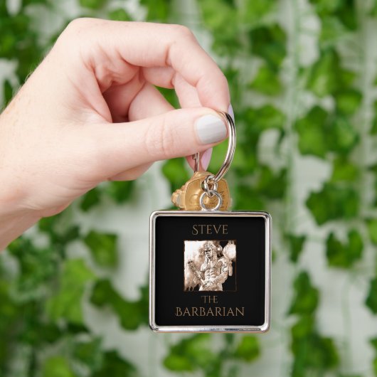 Barbarian Warrior Personalized Sleutelhanger (Hand)