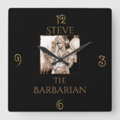 Barbarian Warrior Personalized Vierkante Klok (Voorkant)