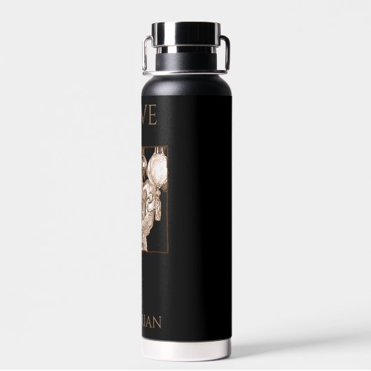 Barbarian Warrior Personalized Waterfles (Achterkant)