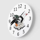 Barbarij op een Nest Eieren Grote Klok (Hoek)