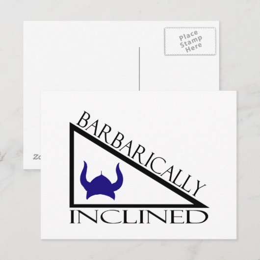 Barbarisch ingespoten briefkaart (Voorkant / Achterkant)