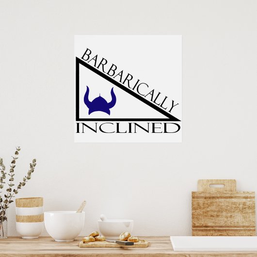 Barbarisch ingespoten poster (Keuken)