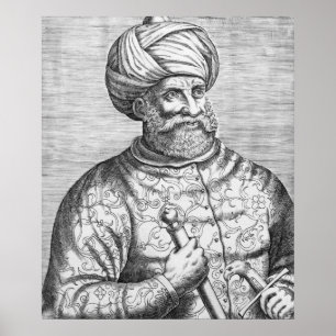 Barbarossa, illustratie van Andre Thevet's Poster