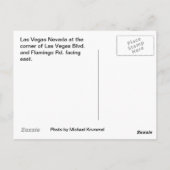 Barbary Coast Las Vegas 's nachts Briefkaart (Achterkant)