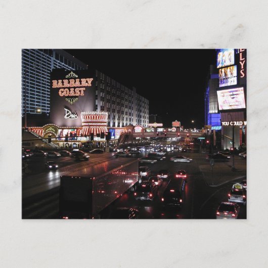 Barbary Coast Las Vegas 's nachts Briefkaart (Voorkant)