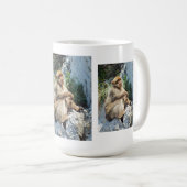 Barbary macaque aap koffiemok (Voorkant rechts)