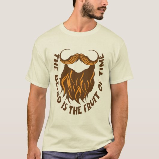 Barbe beard fruit time humour barbu t-shirt (Voorkant)