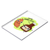 Barbe-cute Grappige Barbecue Woordspeling  Notitieboek (Linkerzijde)