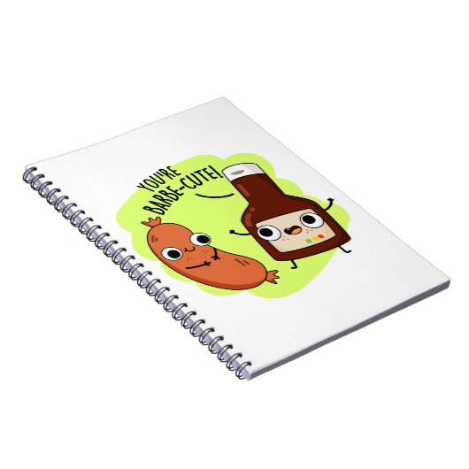 Barbe-schattig Funny Barbecue Pun Notitieboek (Rechterzijde)