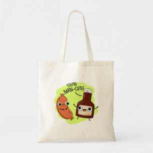 Barbe-schattig Funny Barbecue Pun Tote Bag