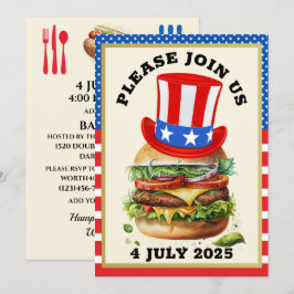 Barbecue / 4e juli / etc. Uitnodiging