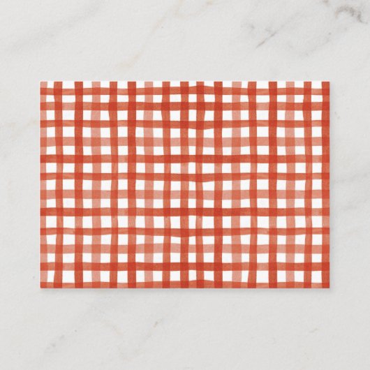 Barbecue Baby shower Boeken voor Baby Informatiekaartje (Achterkant)