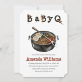 Barbecue Backyard Party Baby shower BBQ Kaart (Voorkant)