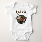 Barbecue Backyard Party Baby shower BBQ Romper (Voorkant)