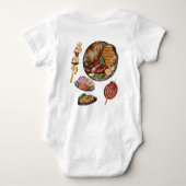 Barbecue Backyard Party Baby shower BBQ Romper (Achterkant)
