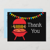 barbecue barbecue , bbq grill , dank u uitnodiging briefkaart (Voorkant / Achterkant)