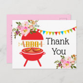 barbecue barbecue , bbq grill , dank u uitnodiging briefkaart (Voorkant / Achterkant)