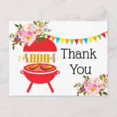 barbecue barbecue , bbq grill , dank u uitnodiging briefkaart (Voorkant)