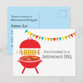 barbecue , barbecue , bbq grill , welkom uitnodiging briefkaart (Voorkant / Achterkant)