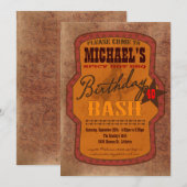 Barbecue Bash Invitation - Western of Texas Style Kaart (Voorkant / Achterkant)