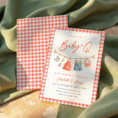 Barbecue BBQ Baby Shower Uitnodiging