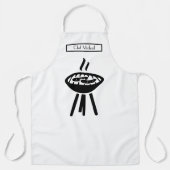 Barbecue BBQ DIY Achtergrond Kleuren Schort (Voorkant)