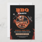 Barbecue / BBQ Feestflyer Kaart (Voorkant)