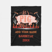 Barbecue Bbq Funny G Grill Competition  Fleece Deken (Voorkant)