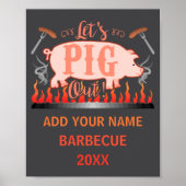 Barbecue Bbq Funny G Grill Competition  Poster (Voorkant)