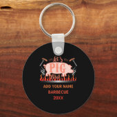 Barbecue Bbq Funny G Grill Competition Sleutelhanger (Voorkant)