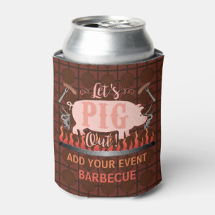 Barbecue BBQ Funny Pig Summer Grilling Blikjeskoeler