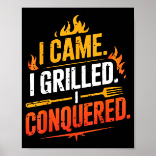 Barbecue bbq grap grill pit meesterchef roker vade poster