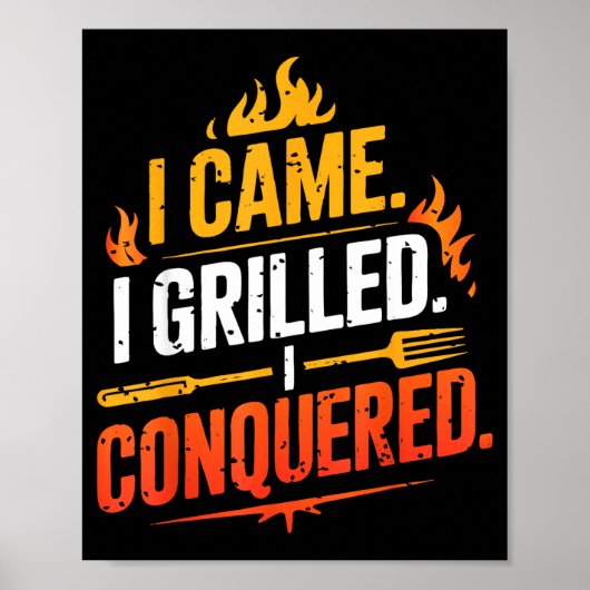 Barbecue bbq grap grill pit meesterchef roker vade poster (Voorkant)