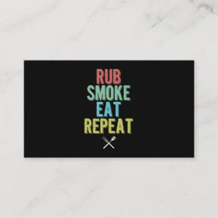Barbecue BBQ Grill Master Grilling Meat Smoker Visitekaartje