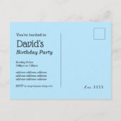 barbecue , bbq grill , verjaardagsfeest , barbecue uitnodiging briefkaart (Achterkant)