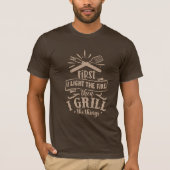 Barbecue BBQ Grillen Koken Vaderdag Vader T-shirt (Voorkant)