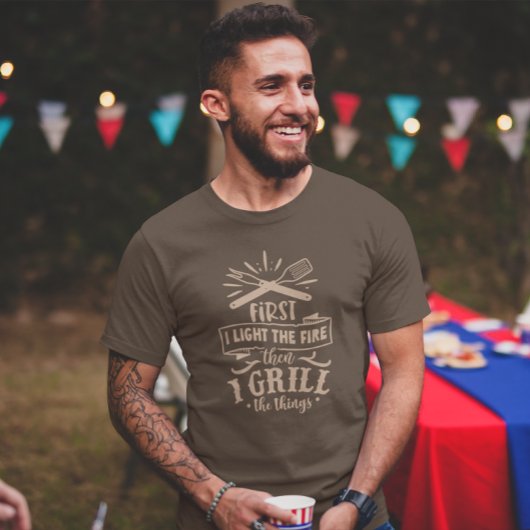 Barbecue BBQ Grillen Koken Vaderdag Vader T-shirt