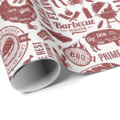 Barbecue Bbq Grilling Cadeaupapier (Rol Hoek)